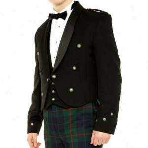 Irish Brian Boru Kilt Jacket & Waistcoat Custom Made Prince Charlie Kilt Jacket