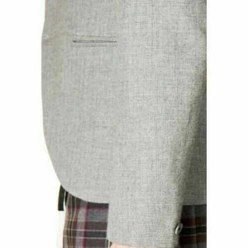 SCOTTISH LIGHT GREY LEMON TWEED WEDDING KILT JACKET