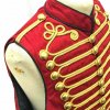 Men Steampunk Military Jacket Black with Gold Braiding Hussar