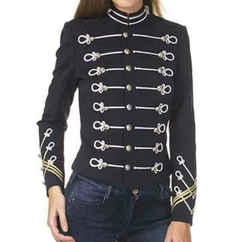 Black Military Ladies Blazer  Jacket