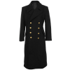 Black Navy Wool Great Coat – Winter Trench Naval Military