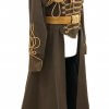 4 Pcs Steampunk Full Length Long Coat With Antique Belt