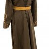 4 Pcs Steampunk Full Length Long Coat With Antique Belt