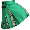 Green Hybrid Kilt With Thompson Camel Tartan Utility Kilts