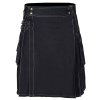 Mens Scottish Black Work Kilt Fashion Utility Kilts