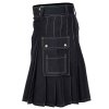 Mens Scottish Black Work Kilt Fashion Utility Kilts