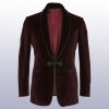 Brown Velvet Jacket Smoking Jacket Vintage Smoking Jacket Mens Evening Jacket''