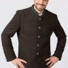 Men’s traditional jacket Jacket Stachus brown for Oktoberfest or folk festival.2