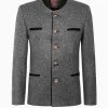 Trachten Light Grey Jacket Austrian Wool Mens Jacket Traditional Tyrol Loden