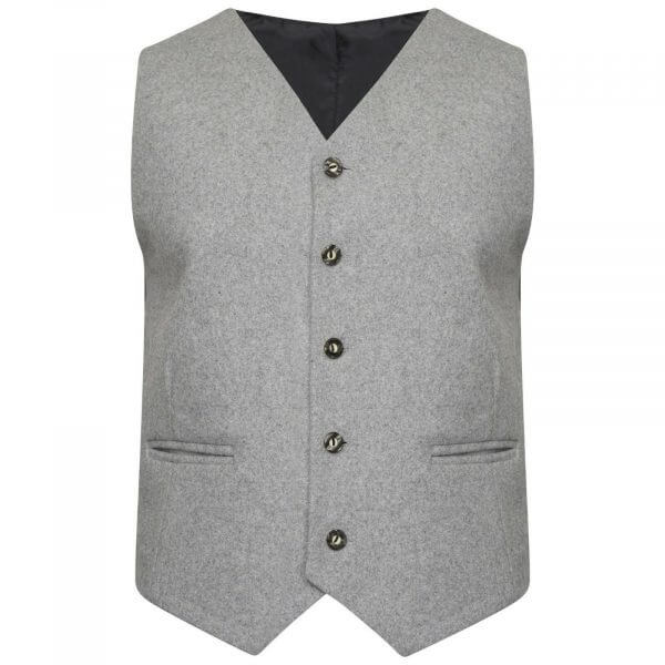 100% WOOL Argyle kilt Jacket & Waistcoat Vest Scottish Argyle Jacket Light Grey3