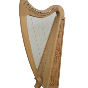 22 Strings Ash wood Celtic Irish Harp, Carry bag & Book