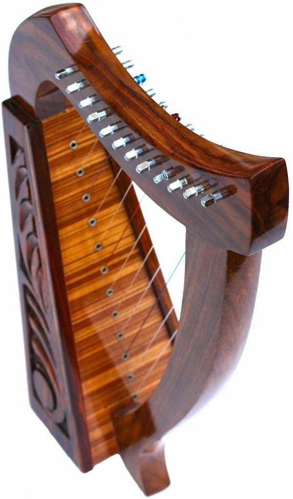 24″ 12 STRINGS HARP+ BAG Irish Celtic Style3