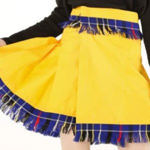 Beautiful Women Yellow Tartan Skirt