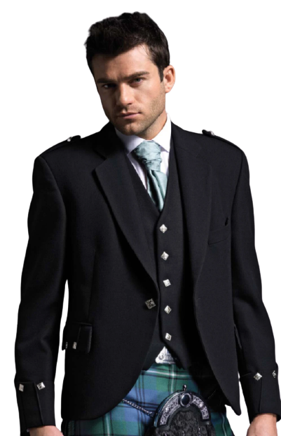 Black Argyll Jacket1