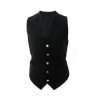 Black Scottish Kilt Argyll Jacket & 5 Buttons Waistcoat1