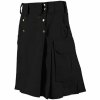 Black Tactical Men’s Combat Cargo Kilt2