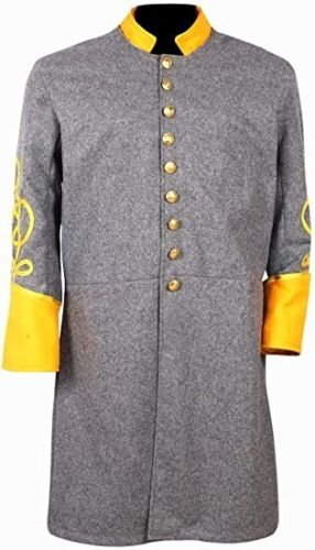 Civil war Cavalry Major’s Frock Coat with Yellow Collar&Cuff