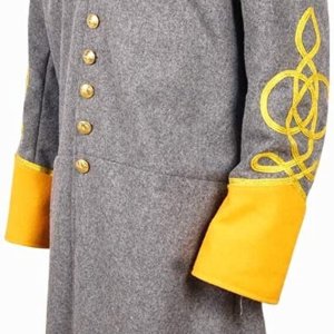 Civil war Cavalry Major's Frock Coat with Yellow Collar&Cuff