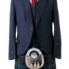 Crail Highland Jacket and Waistcoat in Midnight Blue Arrochar Tweed