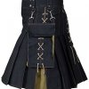 Fashion Utility Hybrid Kilt Black And Khaki1