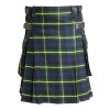 Gordon tartan utility kilt heavy 16oz with leather strap2