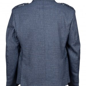 Men Gray Wool Argyle Jacket and with Five Button Waistcoat