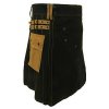 Mens Black Deluxe Scottish Kilt Fashion Utility Kilts