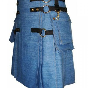 Men’s Denim Fashion Kilts For Sale