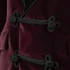 Men’s Maroon Vintage Velvet Smoking Jacket with Shawl Collar Dinner Jacket1