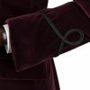 Men’s Maroon Vintage Velvet Smoking Jacket with Shawl Collar Dinner Jacket2