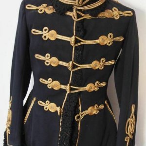 New Austro-Hungarian Hussar Regiments Attila Cavalry Captain Navy Blue Jacket