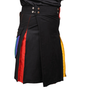 New Buy Hybrid Scottish LGB Gay Pride kilt Modern kilt men Utility kilt