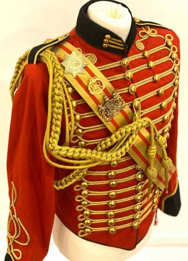 New Men’s 5 pcs Ceremonial Hussar Officers jacket with Aiguillette1