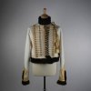 New White 5th Hussar Pelisse Men’s Fashion Military Braiding Jacket Fast Ship