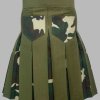 Olive Hybrid Kilt Trekking Tailor-made for Men – Under Camo Pleats