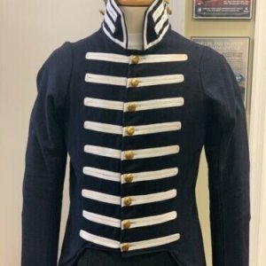 Pre-Civil War, M-1832 style Militia Legio Tailcoat, Navy Blue Tunic Wool Coat