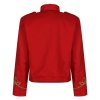 Red Gold Officer Military Drummer Parade Jacket1