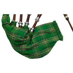 Rosewood Irish National Tartan Bagpipe