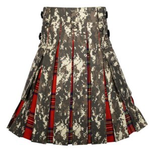 Scottish Fashion Utility Hybrid Digital Camo Kilt Cotton