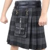 Tartan Utility Kilts for Men with Front Detachable Pocket1