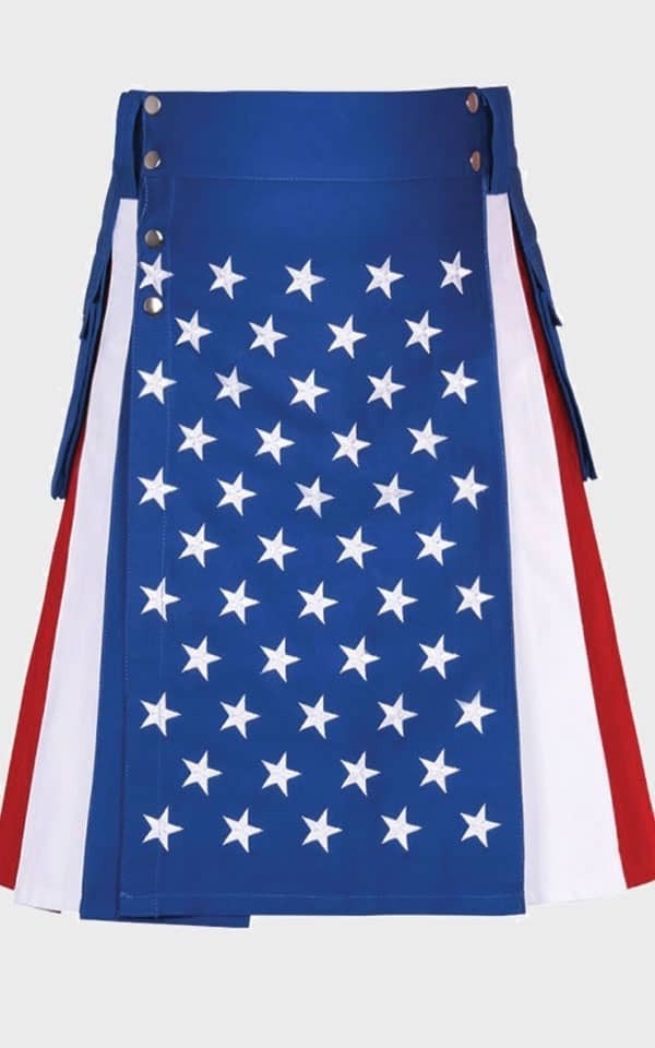 US American Flag Hybrid Utility Kilt Modern Design