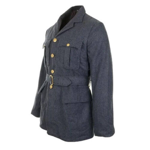 WW2 British RAF Service Dress Tunic with Gold Buttons & belt 100% Tunic Wool1