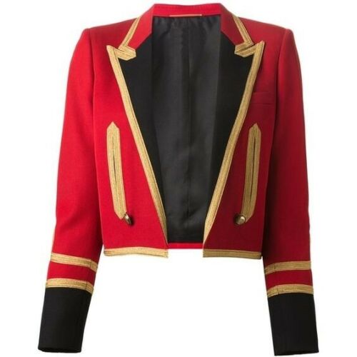 Women Military Jacket Officer Blazer Spencer Coat