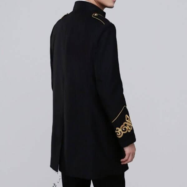 Men’s Military Tunic Long Jackets Coats Mess Dress Gothic Coat2