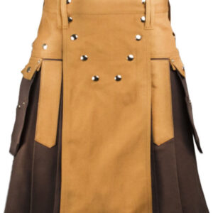 CARAMEL & BROWN WORKMAN UTILITY KILT