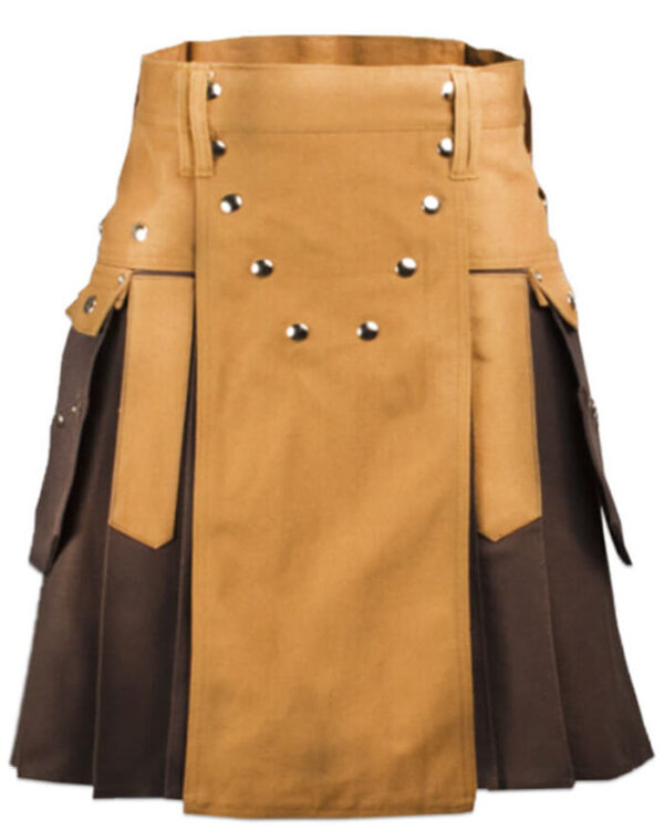 CARAMEL & BROWN WORKMAN UTILITY KILT