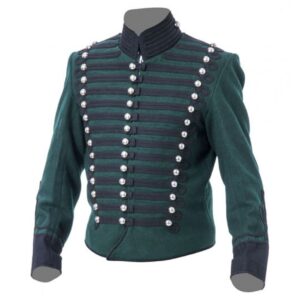 Mens green heavyweight high quality rifle green wool