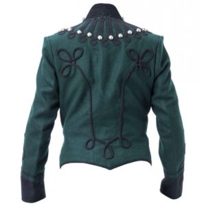 Mens green heavyweight high quality rifle green wool