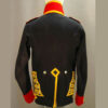 New Black Gold British Royal Artillery Gunner Officer Jacket2