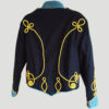 New Steampunk Military Hussar Jacket in Men Navy Blue Trim And Gold Braid1